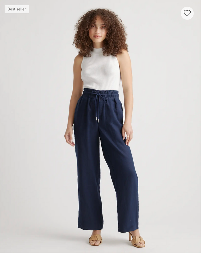 EVORA® Stretch Crepe Paperbag Pants