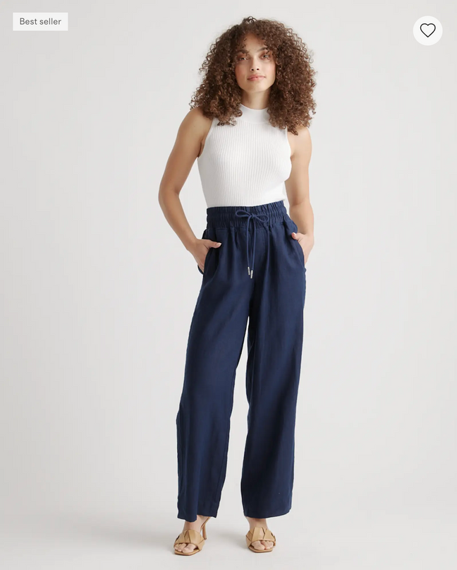 EVORA® Stretch Crepe Paperbag Pants
