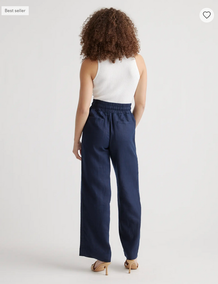 EVORA® Stretch Crepe Paperbag Pants