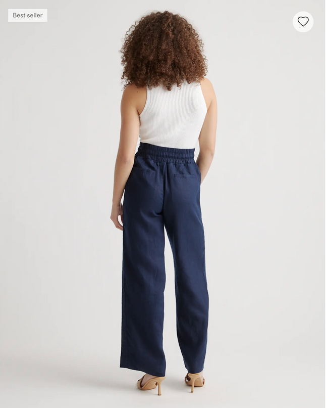 EVORA® Stretch Crepe Paperbag Pants