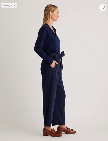 EVORA® Stretch Crepe Paperbag Pants