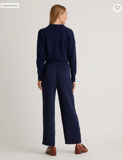 EVORA® Stretch Crepe Paperbag Pants