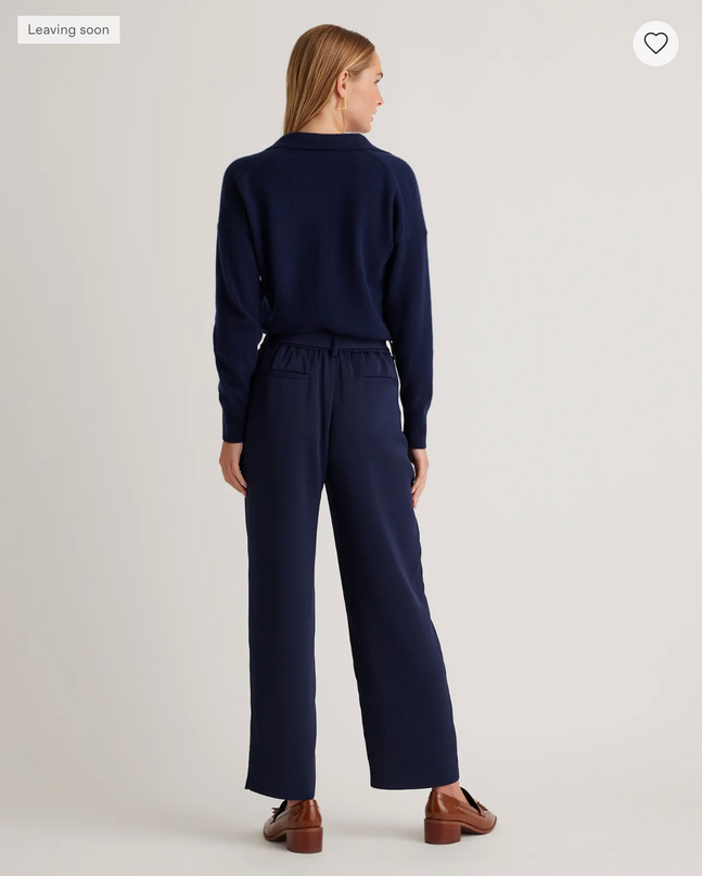 EVORA® Stretch Crepe Paperbag Pants