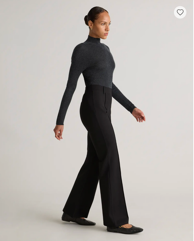 EVORA® Ultra-Stretch Ponte Flare Leg Pants