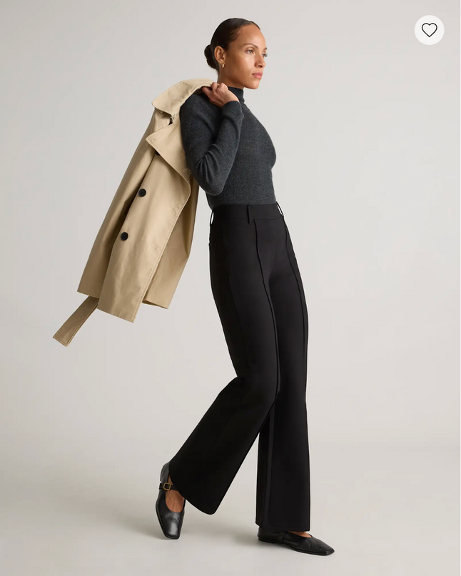 EVORA® Ultra-Stretch Ponte Flare Leg Pants