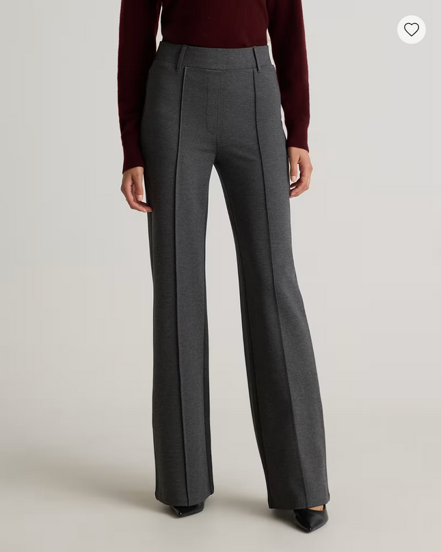 EVORA® Ultra-Stretch Ponte Flare Leg Pants