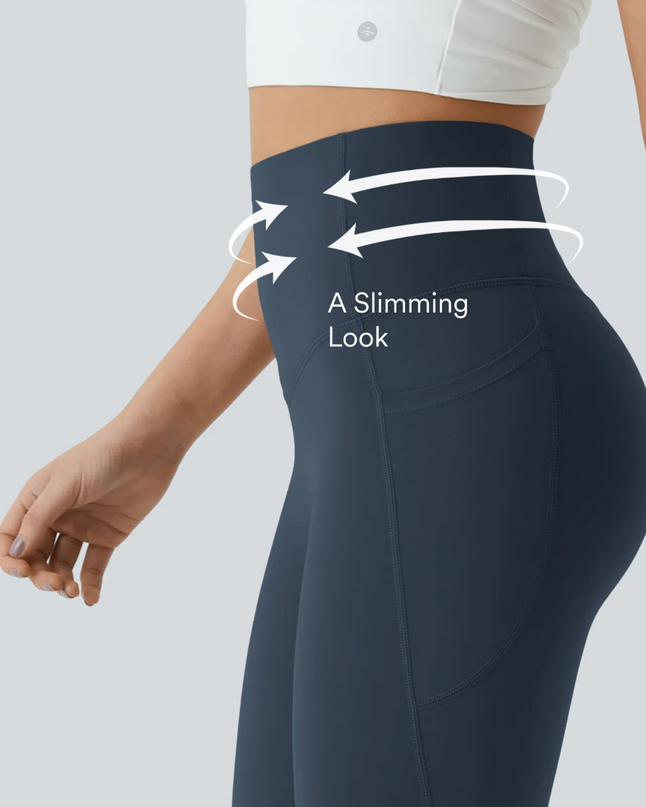 EVORA® High Waisted Scrunch Butt Lifting Tummy Control Pocket Shaping Training Leggings