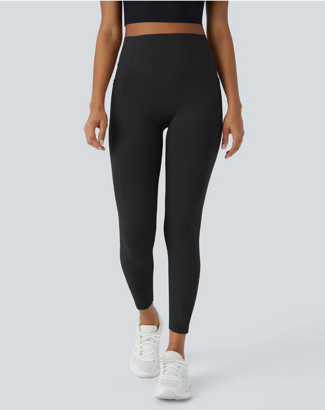 EVORA® High Waisted Scrunch Butt Lifting Tummy Control Pocket Shaping Training Leggings