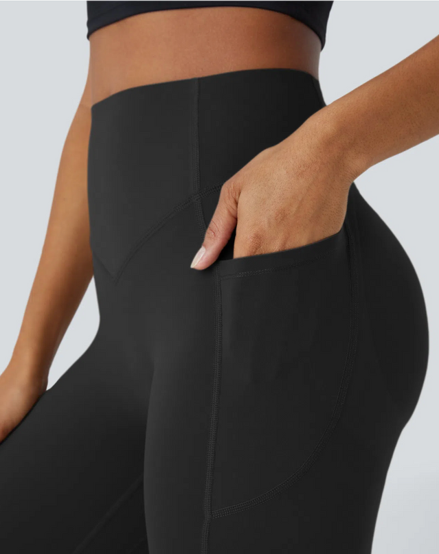 EVORA® High Waisted Scrunch Butt Lifting Tummy Control Pocket Shaping Training Leggings