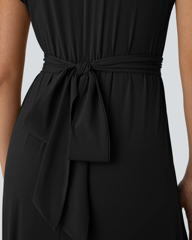 EVORA® Alina Pleated Batwing Dress