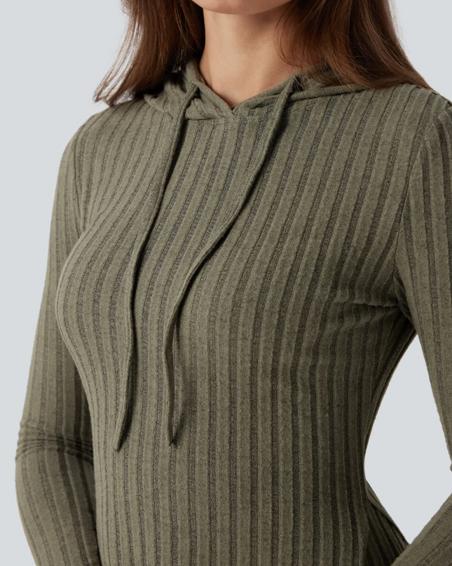 EVORA® Forma Hooded Knit Dress