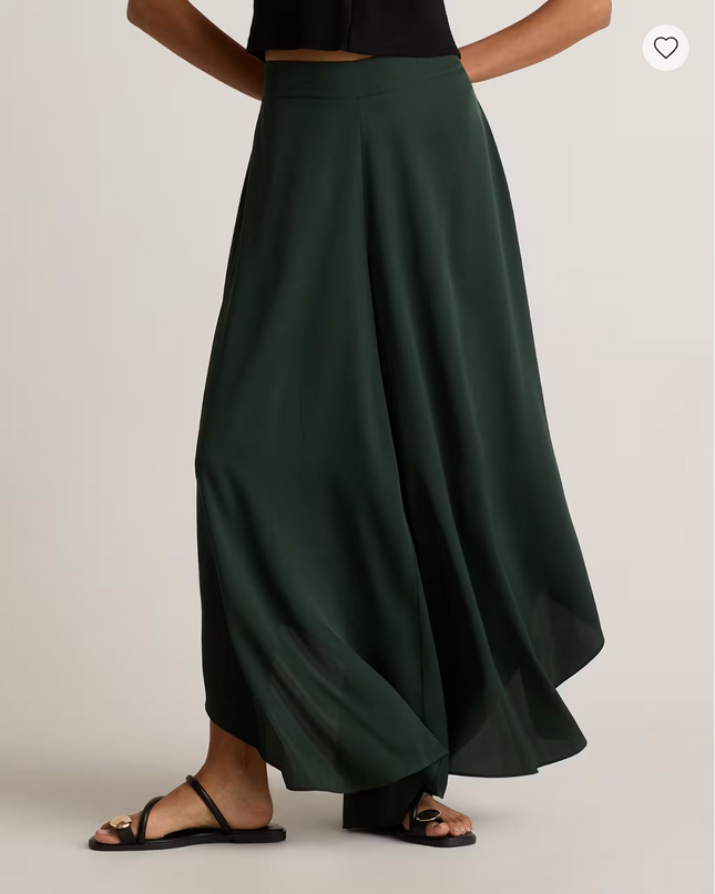 EVORA® Stretch Silk Palazzo Pants