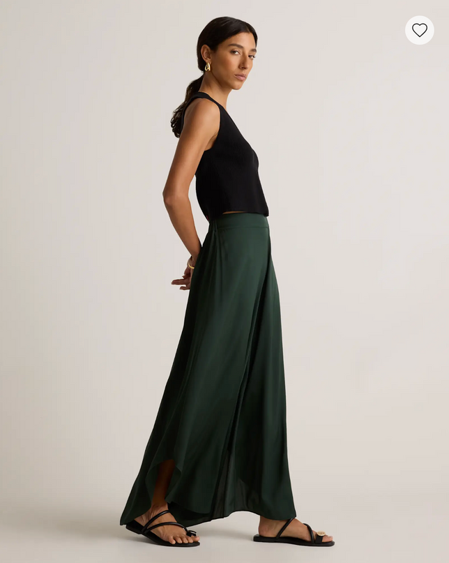 EVORA® Stretch Silk Palazzo Pants