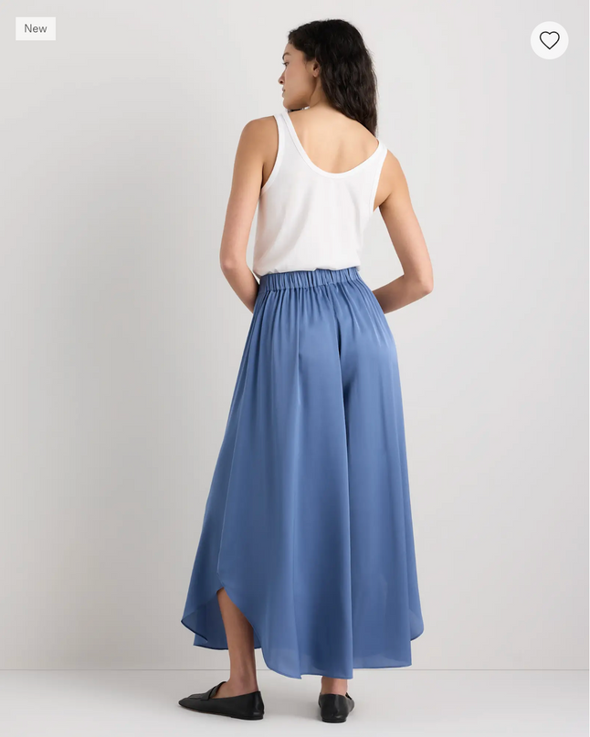 EVORA® Stretch Silk Palazzo Pants