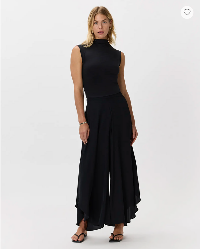 EVORA® Stretch Silk Palazzo Pants