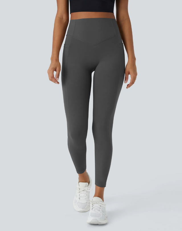 EVORA® High Waisted Scrunch Butt Lifting Tummy Control Pocket Shaping Training Leggings