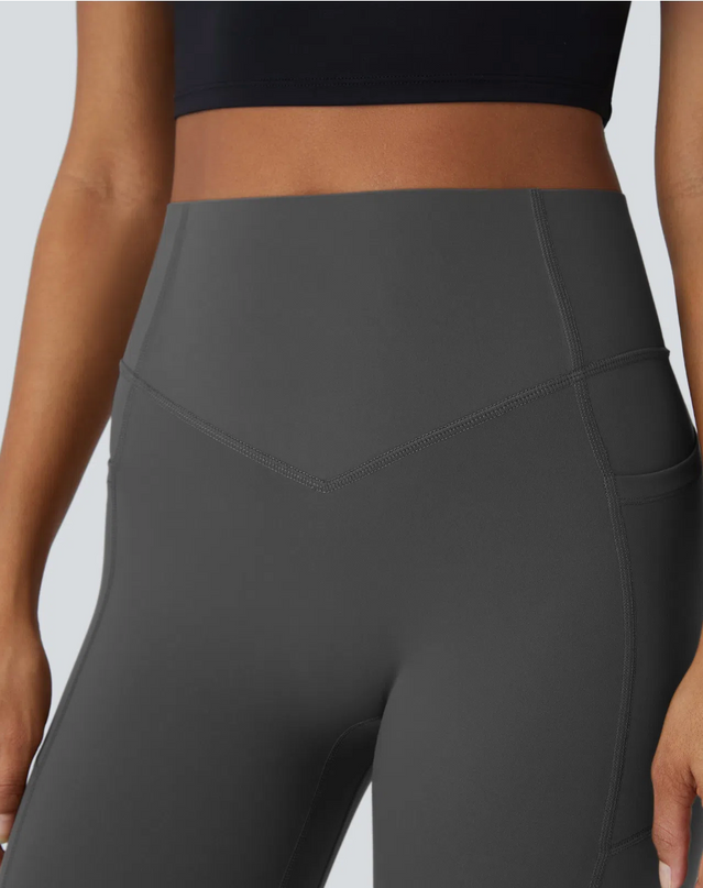 EVORA® High Waisted Scrunch Butt Lifting Tummy Control Pocket Shaping Training Leggings