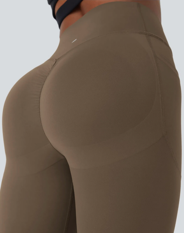 EVORA® High Waisted Scrunch Butt Lifting Tummy Control Pocket Shaping Training Leggings