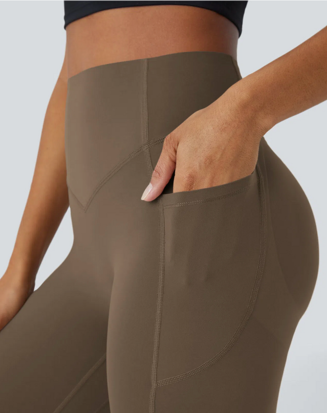 EVORA® High Waisted Scrunch Butt Lifting Tummy Control Pocket Shaping Training Leggings