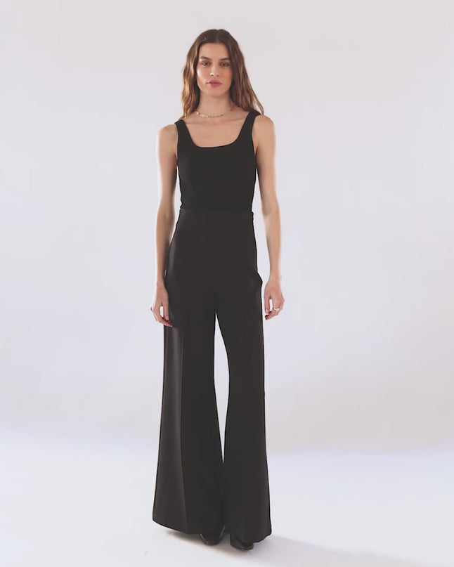 EVORA® Ultra-Stretch Ponte Super Wide Leg Ankle Pants
