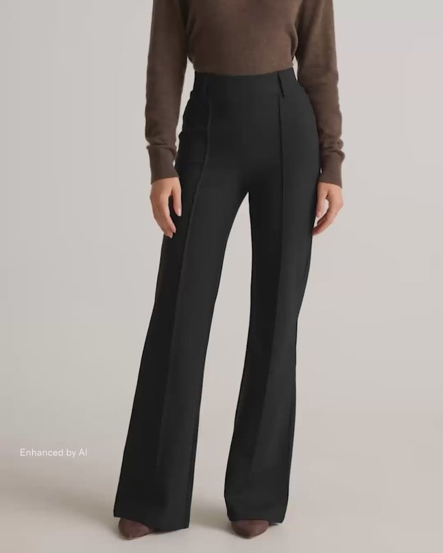 EVORA® Ultra-Stretch Ponte Flare Leg Pants